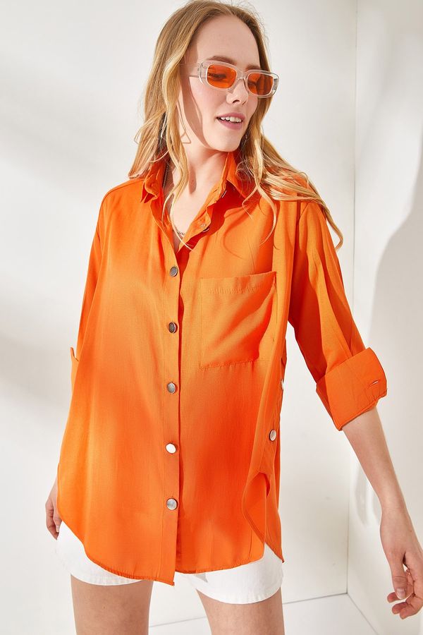 Olalook Olalook Shirt - Orange - Regular fit