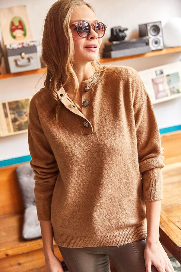 Olalook Olalook Sweater - Brown - Regular fit