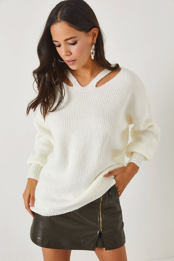 Olalook Olalook Sweater - Ecru - Regular fit