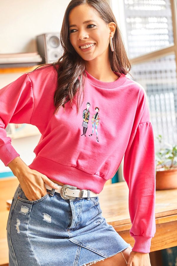 Olalook Olalook Sweatshirt - Pink - Regular fit