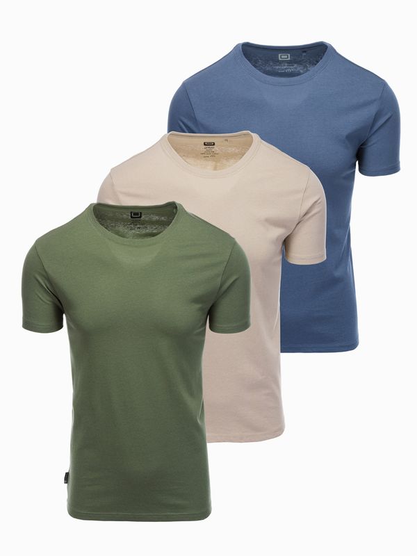 Ombre Ombre BASIC 3-pack cotton t-shirt set