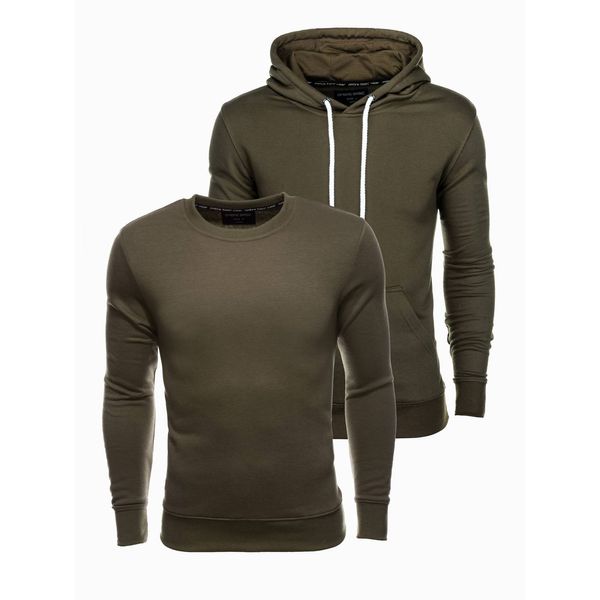 Ombre Ombre BASIC men's sweatshirt set - olive 2