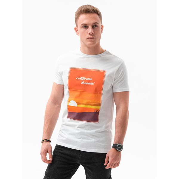 Ombre Ombre Clothing Men's printed t-shirt S1434 V-1A