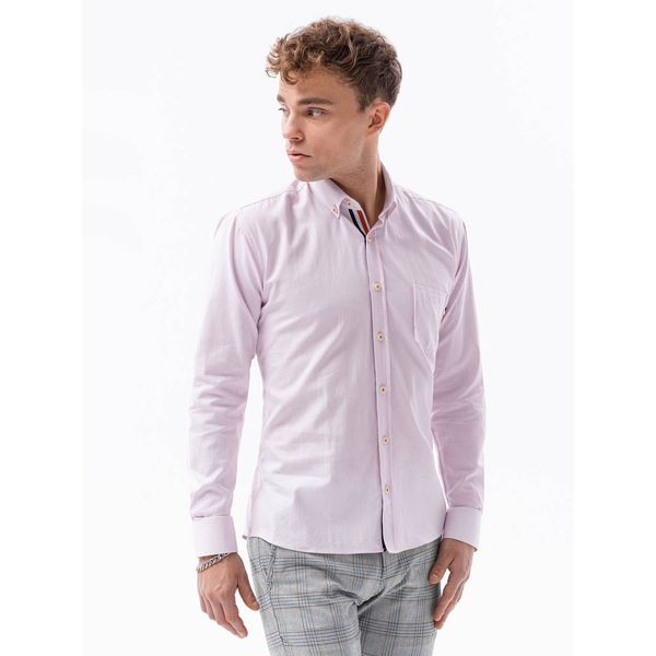 Ombre Ombre Clothing Men's shirt with long sleeves