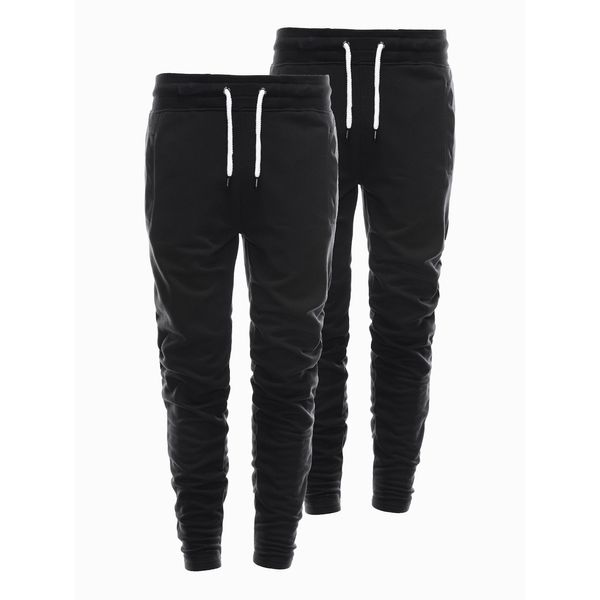 Ombre Ombre Clothing Men's sweatpants - black 2