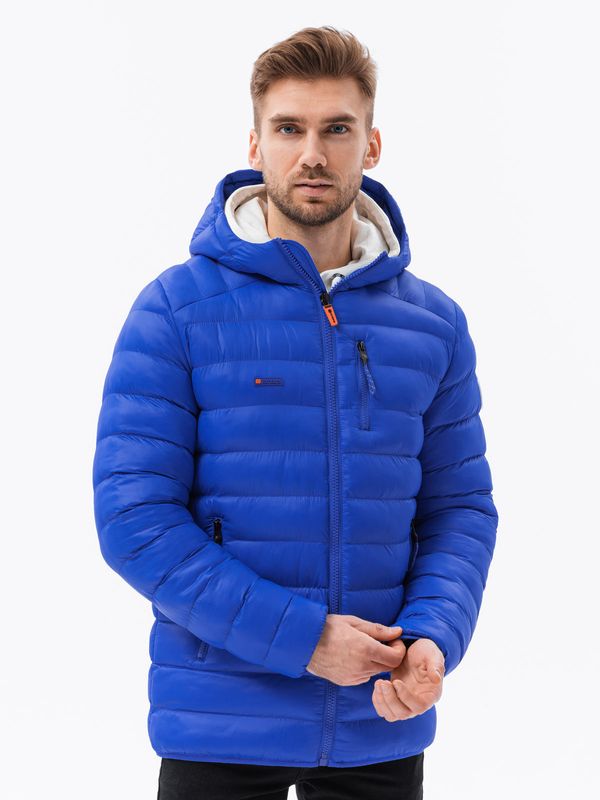 Ombre Ombre Men's quilted jacket with hood