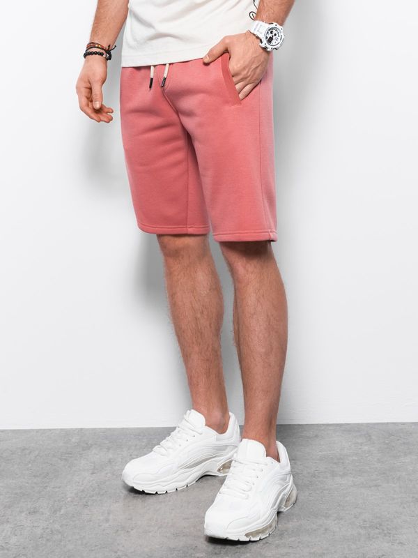 Ombre Ombre Men's short shorts with pockets - pink