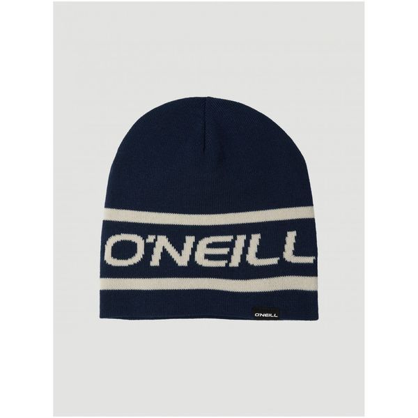 O'Neill ONeill Blue Mens Patterned Reversible Winter Beanie O'Neill Reversible Logo B - Men