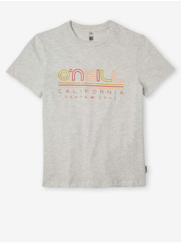 O'Neill ONeill Light Grey Girly Brindle T-Shirt O'Neill All Year - Girls