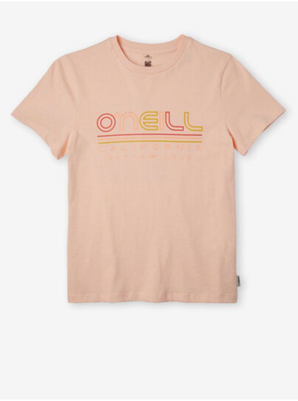 O'Neill ONeill Light Pink Girly T-Shirt O'Neill All Year - Girls