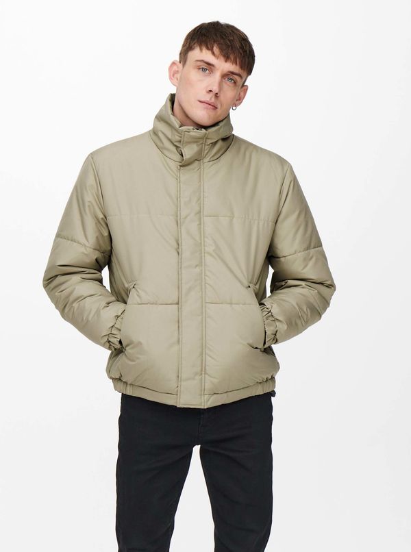 Only Beige Quilted Jacket ONLY & SONS Orion - Men