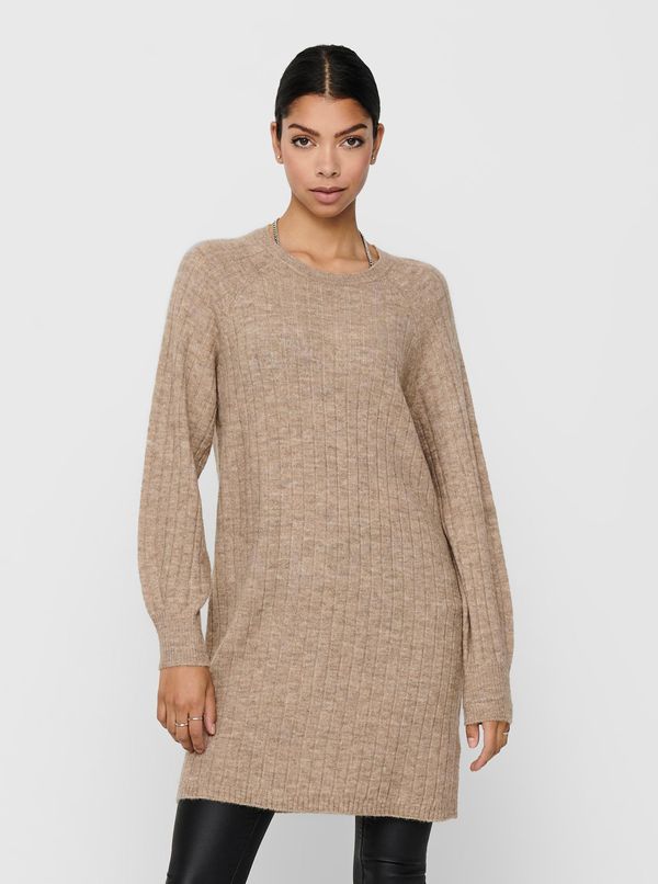 Only Beige Sweater Dress ONLY-Corinne - Women