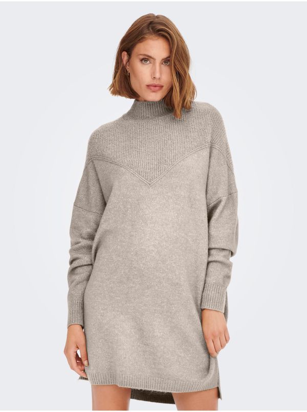 Only Beige Women's Sweater Dress ONLY Silly - Women