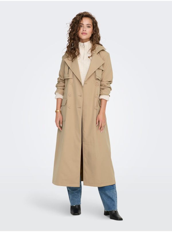 Only Beige women's trench coat ONLY Kastanje - Women