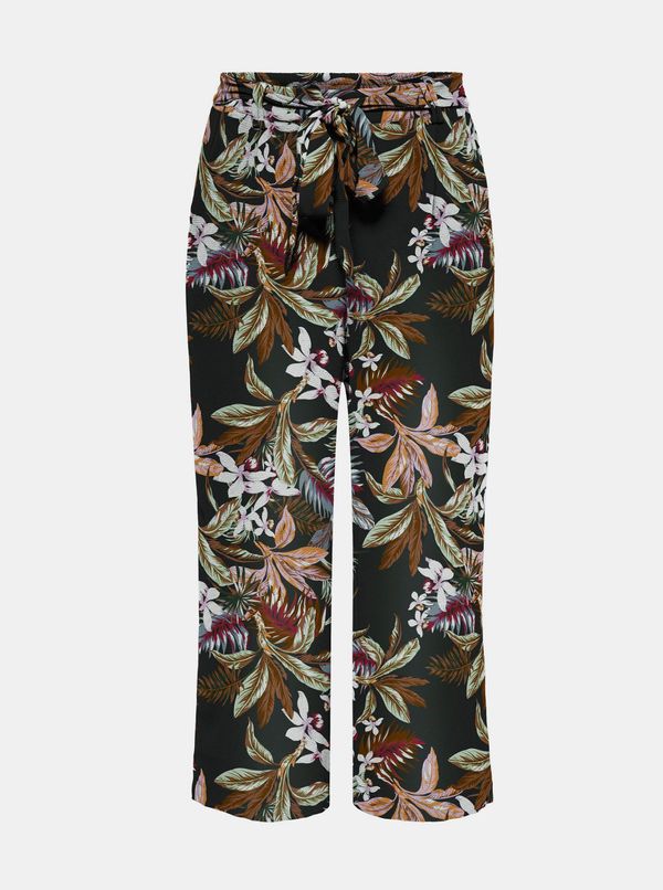 Only Black Floral Trousers ONLY-Nova - Women
