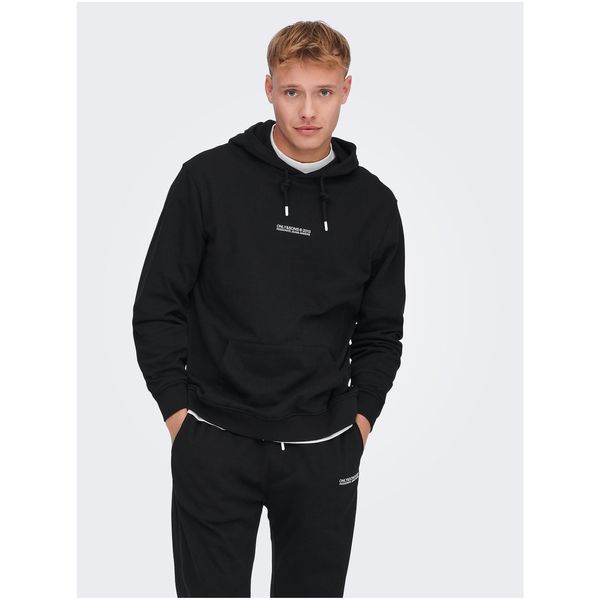 Only Black Hoodie ONLY & SONS Elon - Mens
