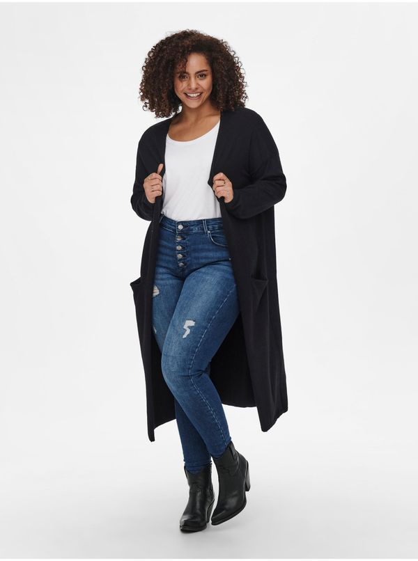 Only Black Ladies Long Cardigan ONLY CARMAKOMA Esly - Ladies