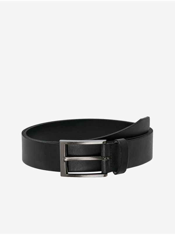 Only Black Leather Belt ONLY & SONS Brad - Men's