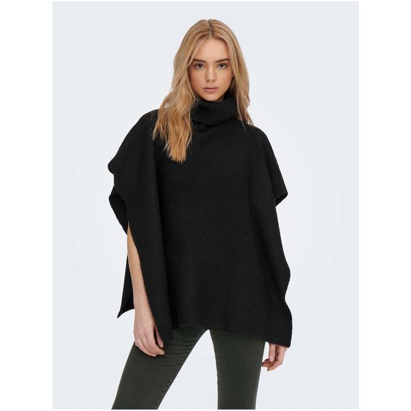 Only Black poncho with wool ONLY Lovisa - Women