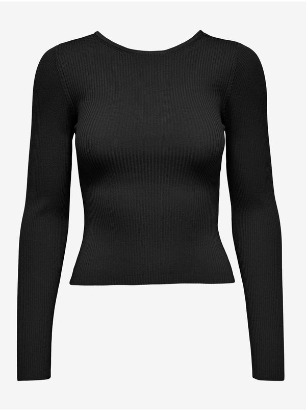 Only Black sweater with neckline at back ONLY Emmy - Women