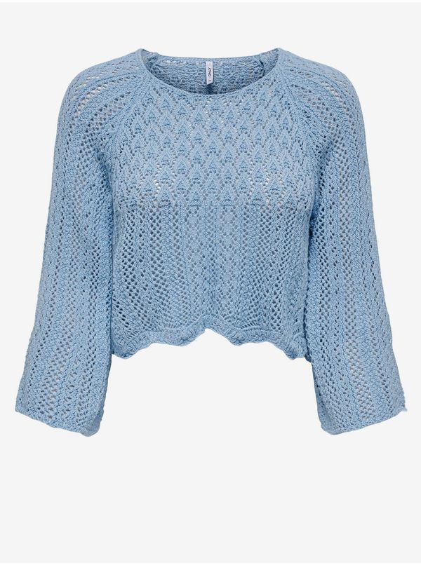 Only Blue Ladies Cropped Sweater ONLY Nola - Women