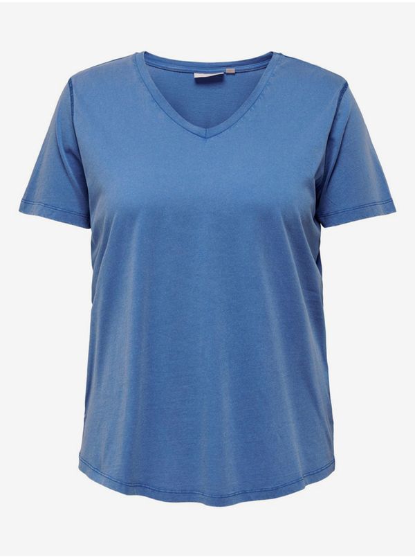 Only Blue loose basic T-shirt ONLY CARMAKOMA Basic - Women
