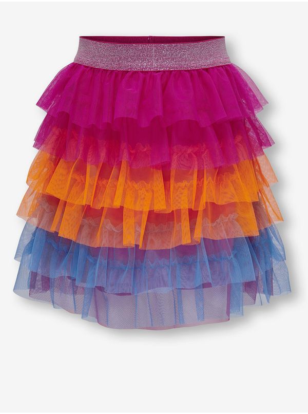 Only Blue-pink girly skirt ONLY Rosa - Girls