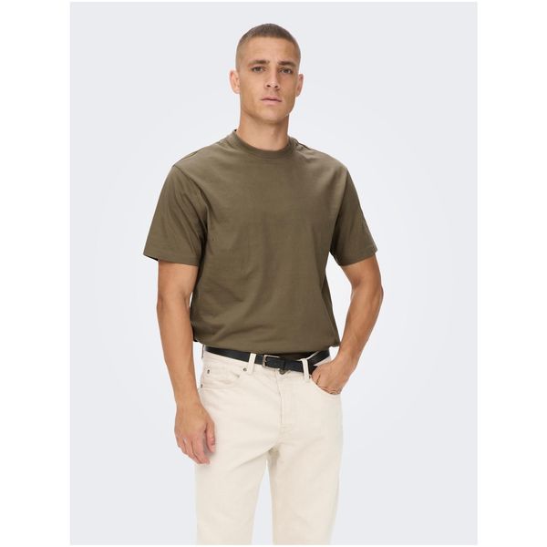 Only Brown Basic T-Shirt ONLY & SONS Fred - Men