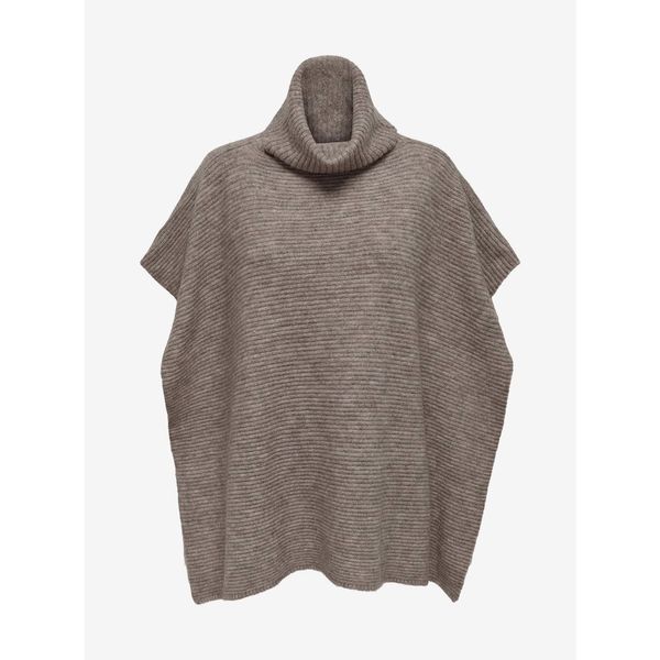 Only Brown poncho with wool ONLY Lovisa - Women