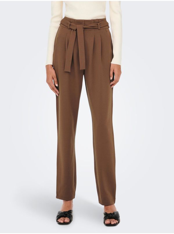 Only Brown Women's Trousers ONLY - Ladies