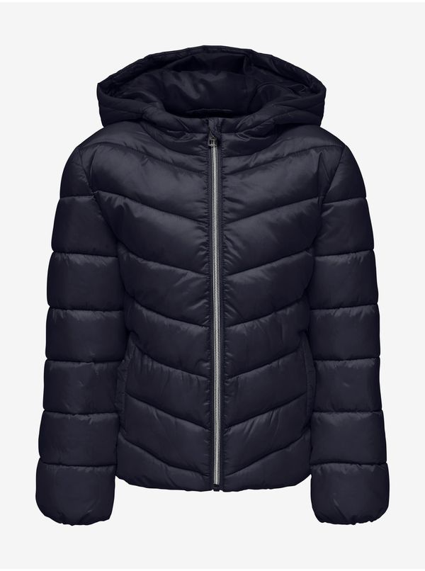 Only Dark blue girls' quilted jacket ONLY Tanea - Girls
