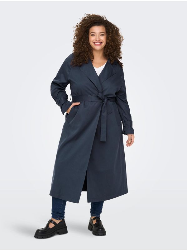 Only Dark blue women's light coat ONLY CARMAKOMA Hyachint - Ladies