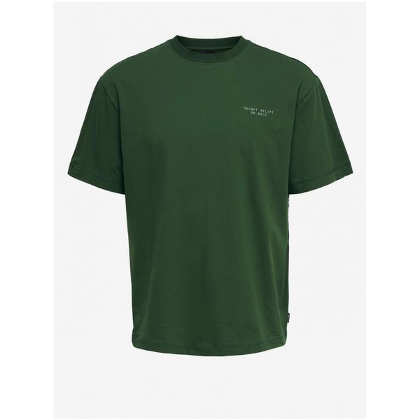 Only Dark green T-shirt ONLY & SONS Ismael - Men