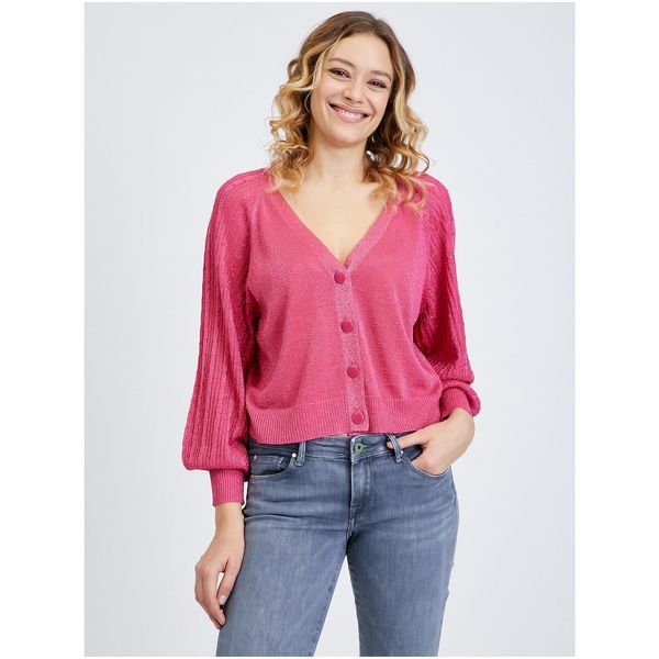 Only Dark Pink Short Cardigan ONLY Trinny - Women