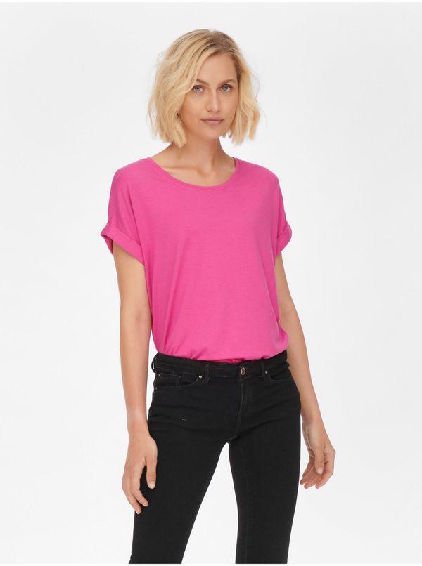 Only Dark pink women's T-Shirt ONLY Moster - Women
