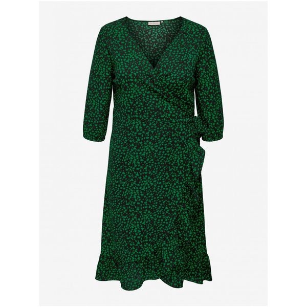 Only Green Ladies Wrap Dress ONLY CARMAKOMA Lux Lea - Women