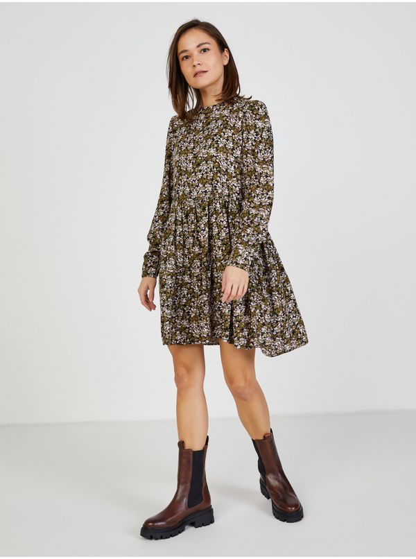 Only Khaki Floral Dress ONLY Denni - Women