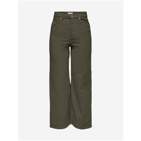 Only Khaki Wide Pants ONLY Hope - Women