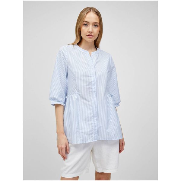 Only Light Blue Striped Blouse ONLY Gale - Women