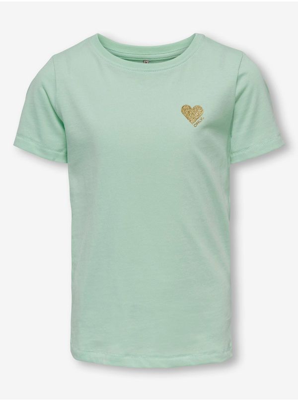 Only Light green girly T-shirt ONLY Kita - Girls