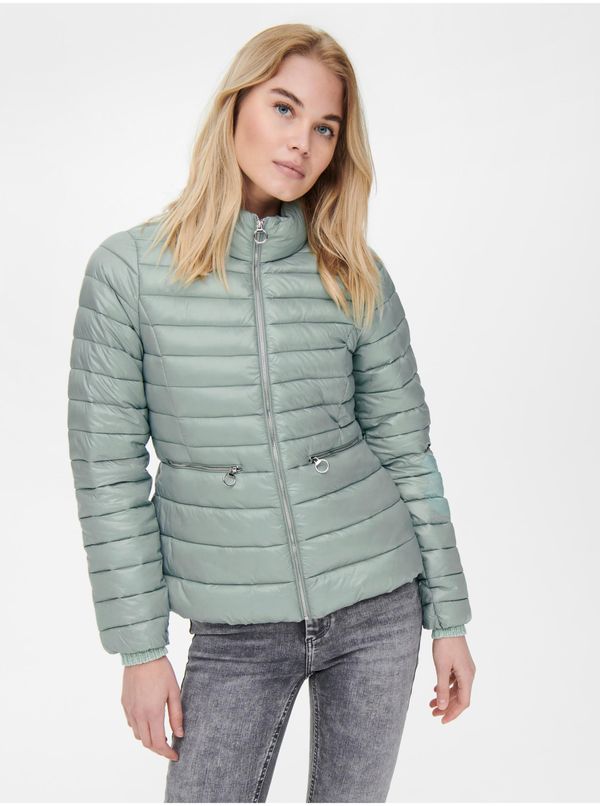 Only Light Green Women's Quilted Winter Jacket ONLY Madeline - Women