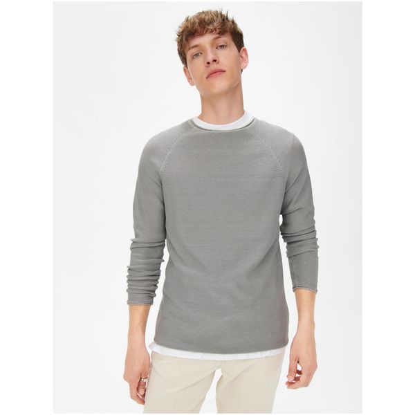 Only Light Grey Lightweight Sweater ONLY & SONS Dextor - Men