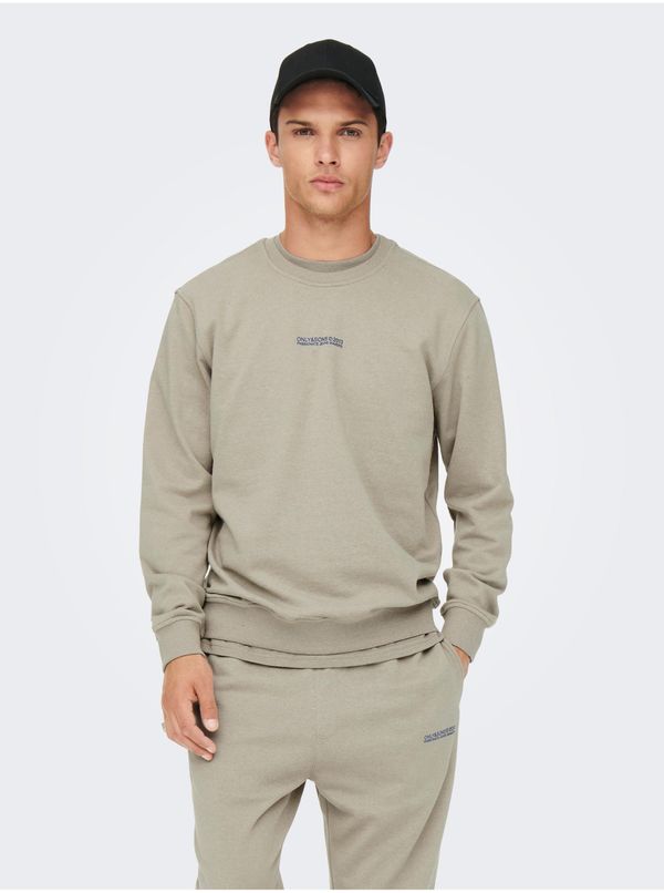 Only Light Grey Sweatshirt ONLY & SONS Elon - Men