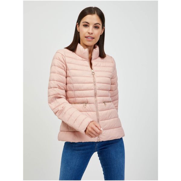 Only Light Pink Quilted Jacket ONLY Madeline - Women