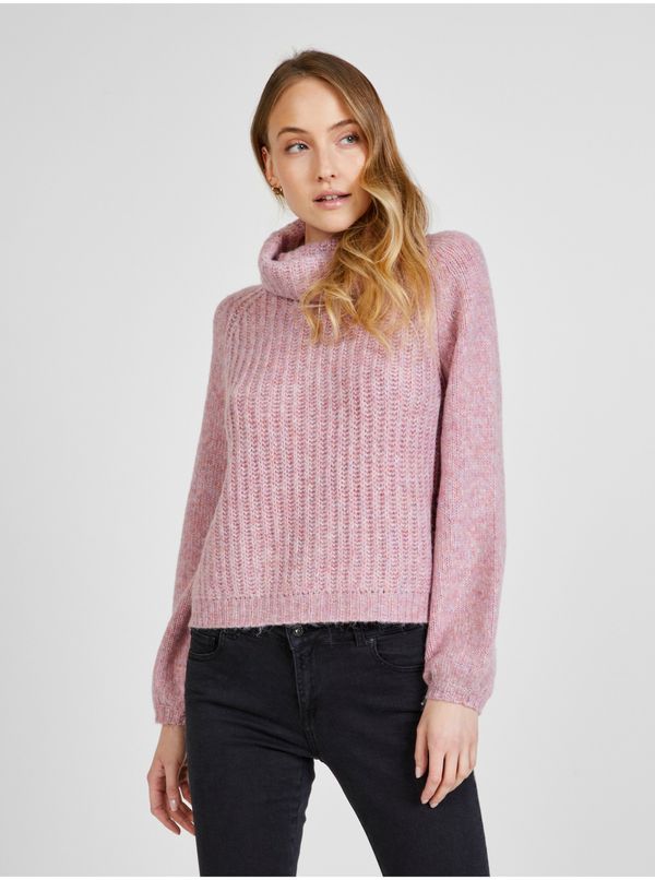 Only Light Pink Turtleneck ONLY Scala - Women