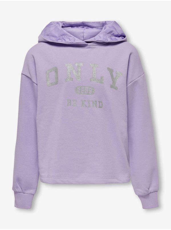Only Light purple girly hoodie ONLY Wendy - Girls