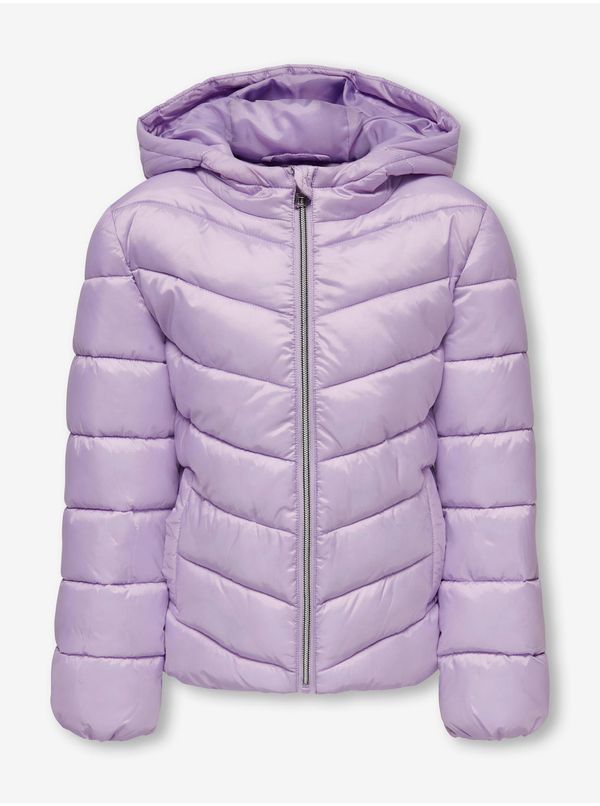Only Light purple girly quilted jacket ONLY Tanea - Girls