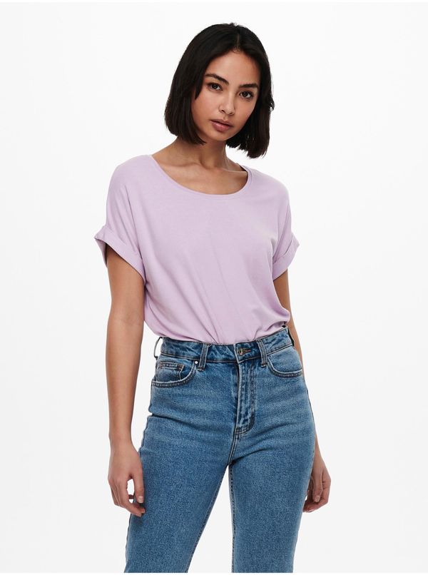 Only Light purple women's T-shirt ONLY Moster - Women