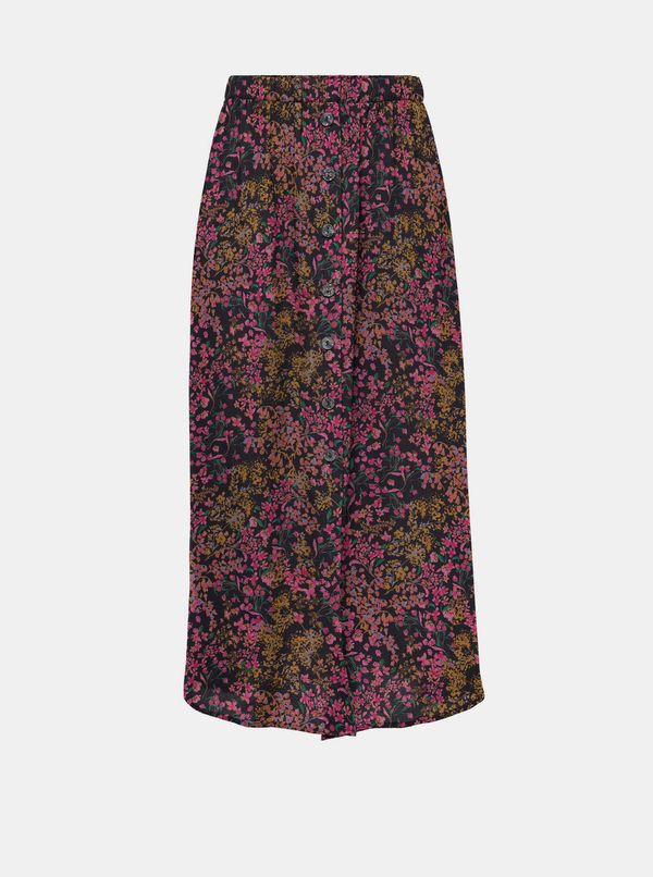Only Pink-Blue Floral Midi Skirt ONLY - Women