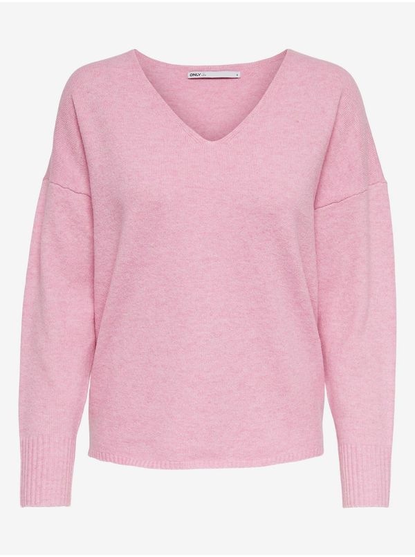 Only Pink Womens Light Loose Sweater ONLY Rica - Women